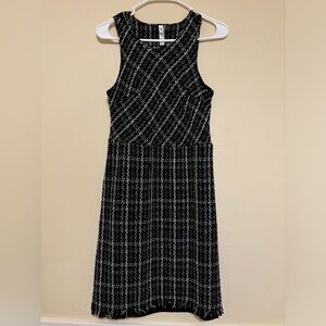 USED Formal Sleeveless Midi Dress | Petite Medium |Pattern, Lining